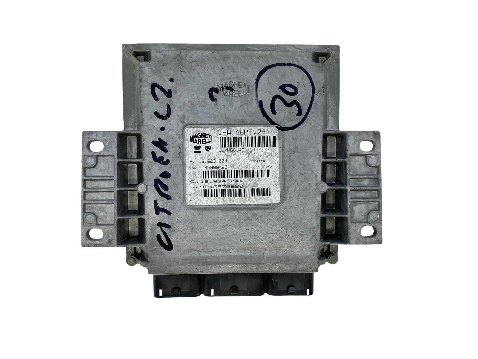 Steuergerät PSA 9646570280 IAW48P2.7H 9645989480 Magneti Marelli 52403 main product photo