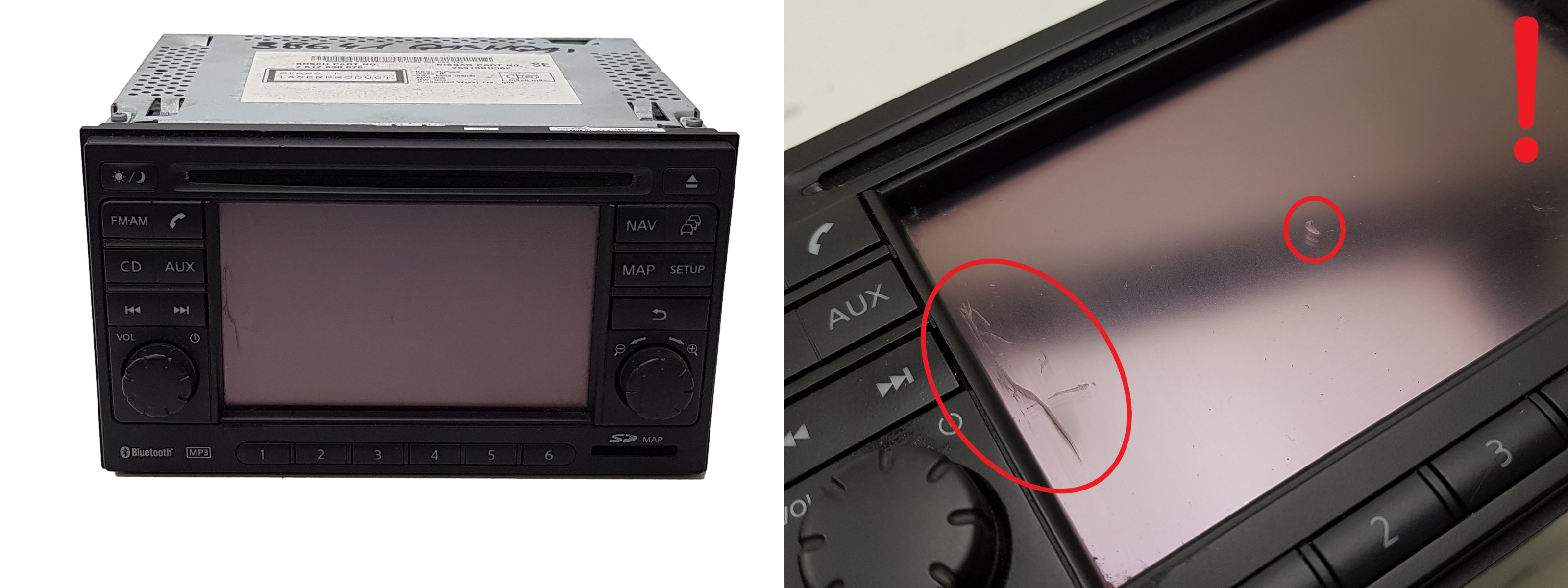 Navigationssystem Nissan Qashqai 25915BH30E 7612830076 Bosch 1315 main product photo