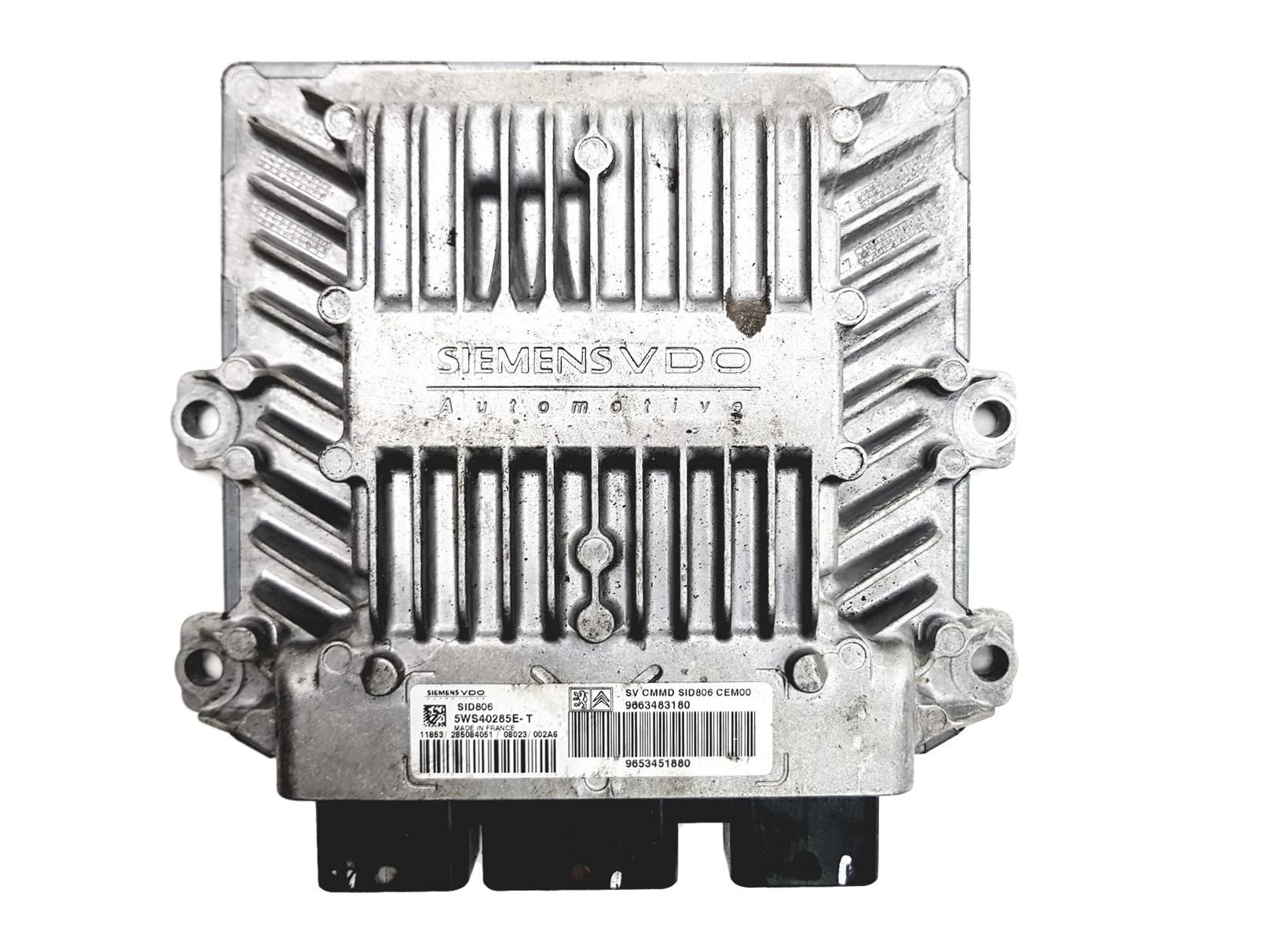 Steuergerät 9663483180 9653451880 5WS40285E-T PSA Siemens 2681 main product photo