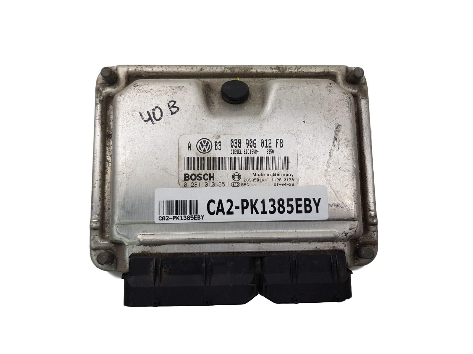 Motorsteuerung 038906012FB 0281010651 VW 1385 main product photo