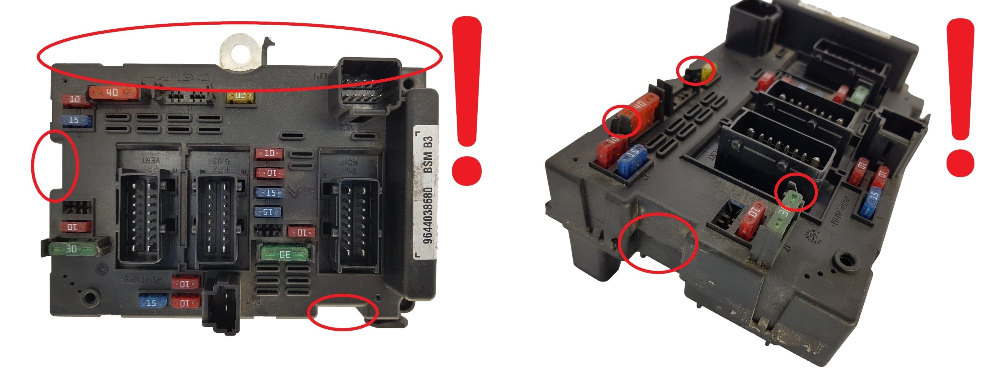 Steuergerät BSM B3 9644038680 PSA Delphi 1411 main product photo
