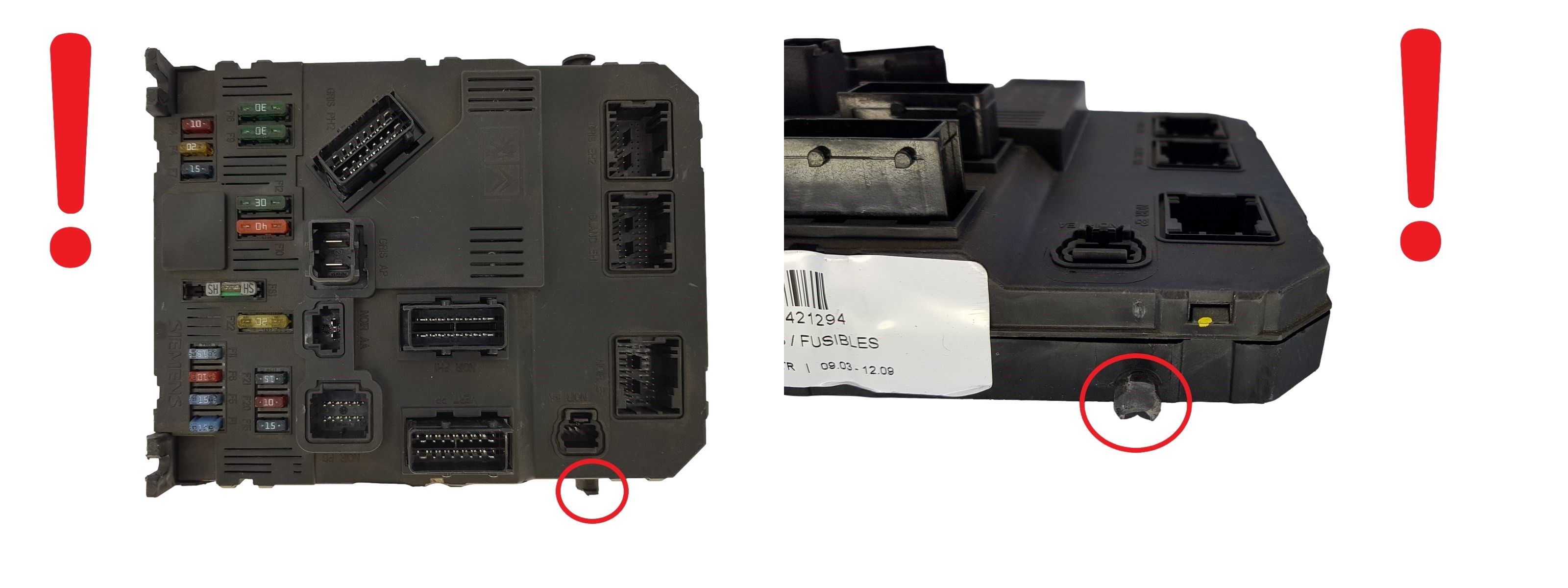 Steuergerät BSI F01-00 S118085300K 9652474380 PSA Siemens 1478 main product photo
