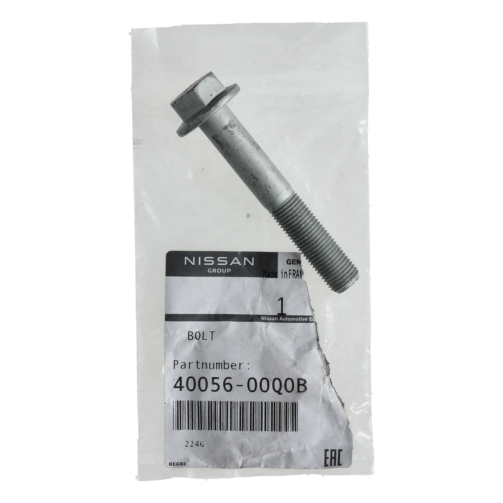 Schraube Neues Original 4005600Q0B Renault Nissan main product photo