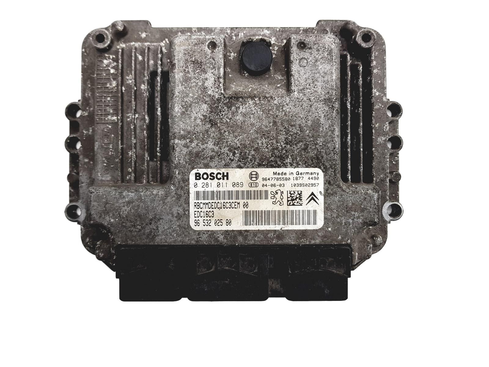 Steuergerät 0281011089 9653202580 9647785580 PSA Bosch 2999 main product photo