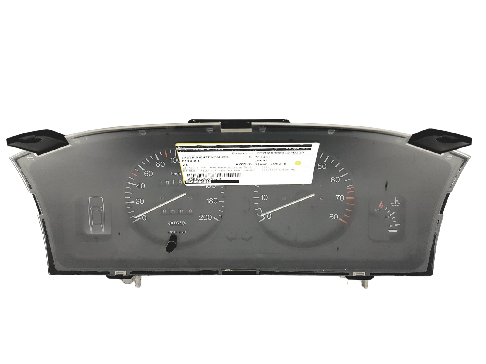 Tacho Kombiinstrument Citroen ZX 9608084680 49686 main product photo