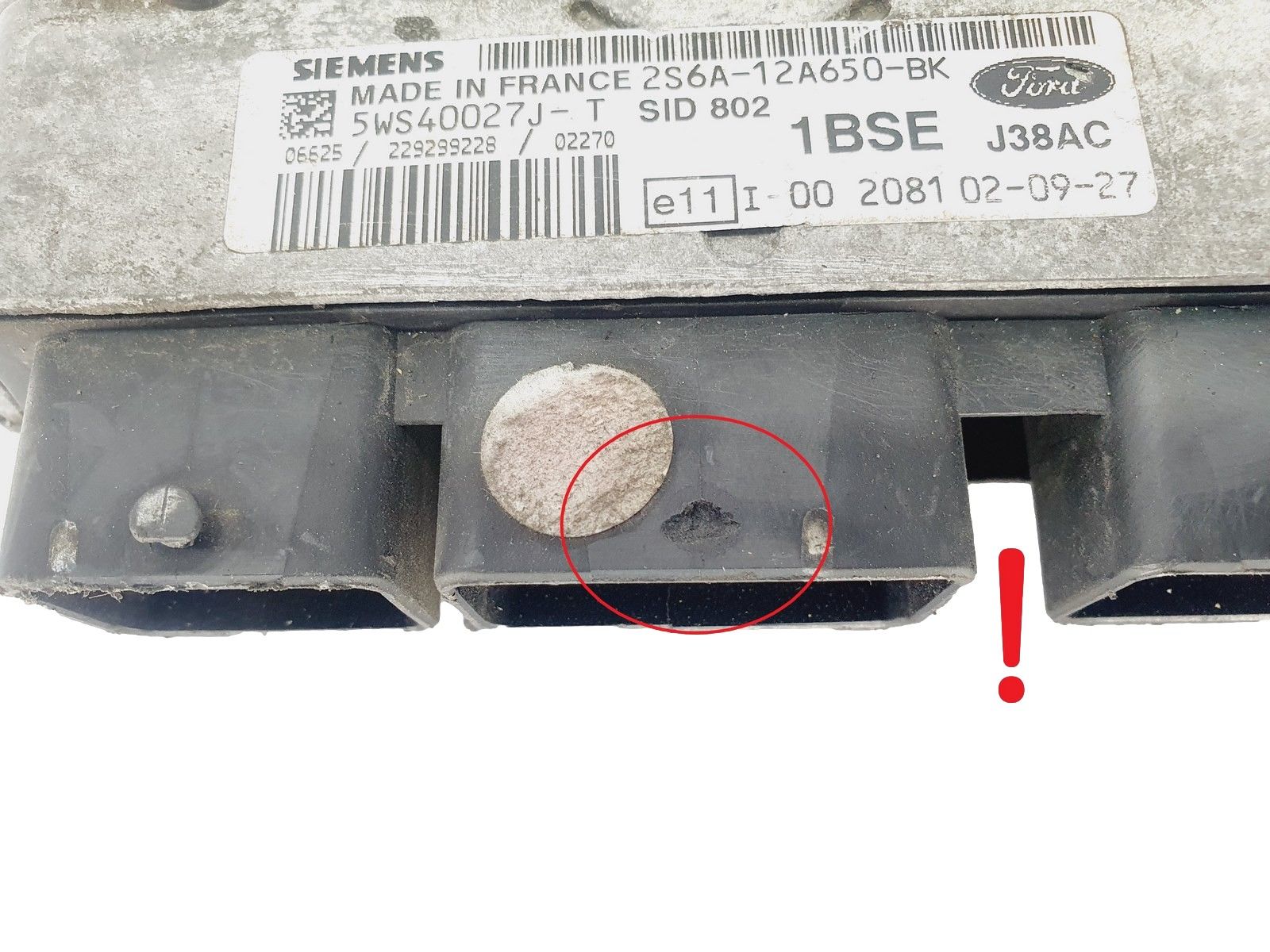 Steuergerät 2S6A-12A650-BK 5WS40027J-T SID 802 Ford Siemens 45161 main product photo
