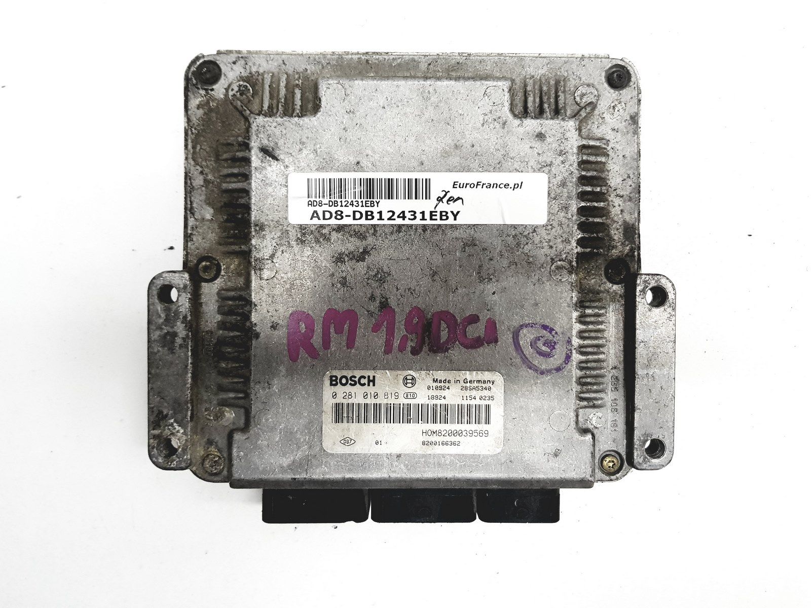 Steuergerät 0281010819 8200039569 8200166362 Fiat Renault Bosch 12431 main product photo