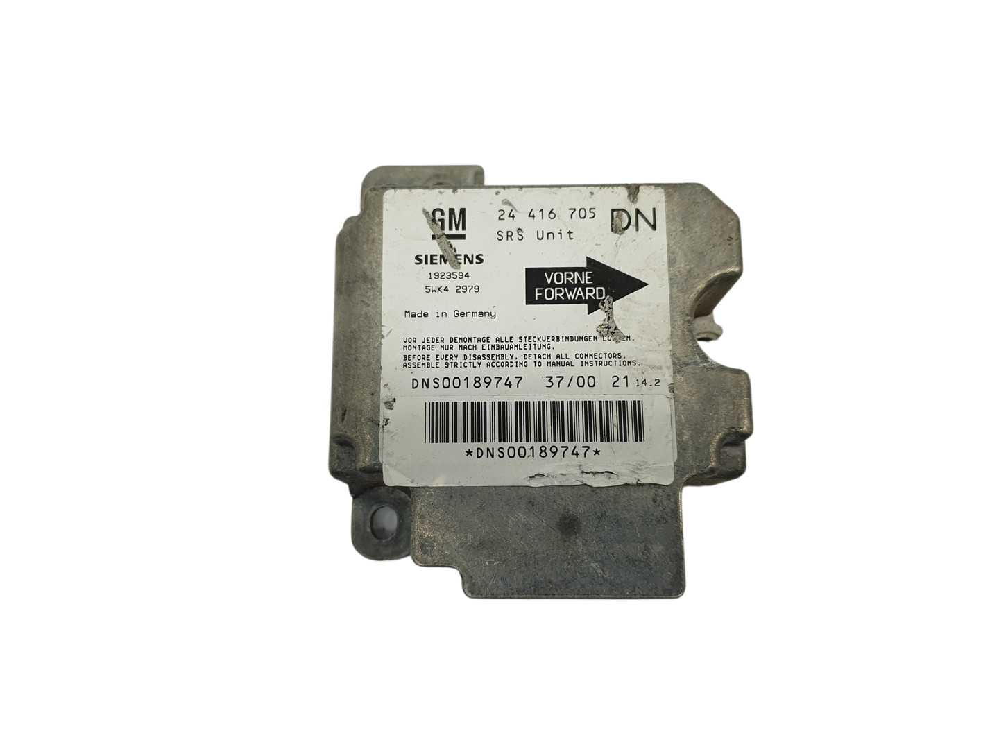 Steuergerät 24416705 DN 5WK42979 Opel Siemens main product photo