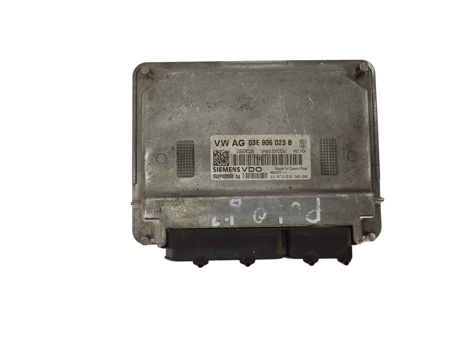 Steuergerät 03E906023B 5WP40808 04 03E906023B VW Siemens main product photo