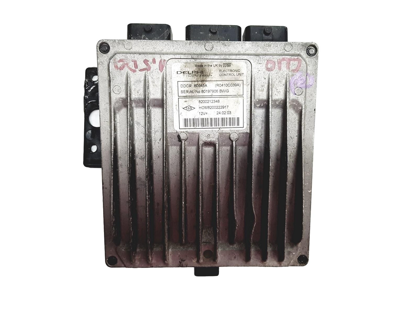 Steuergerät 8200212348 8200222917 R0410C039A Renault Delphi 12170 main product photo