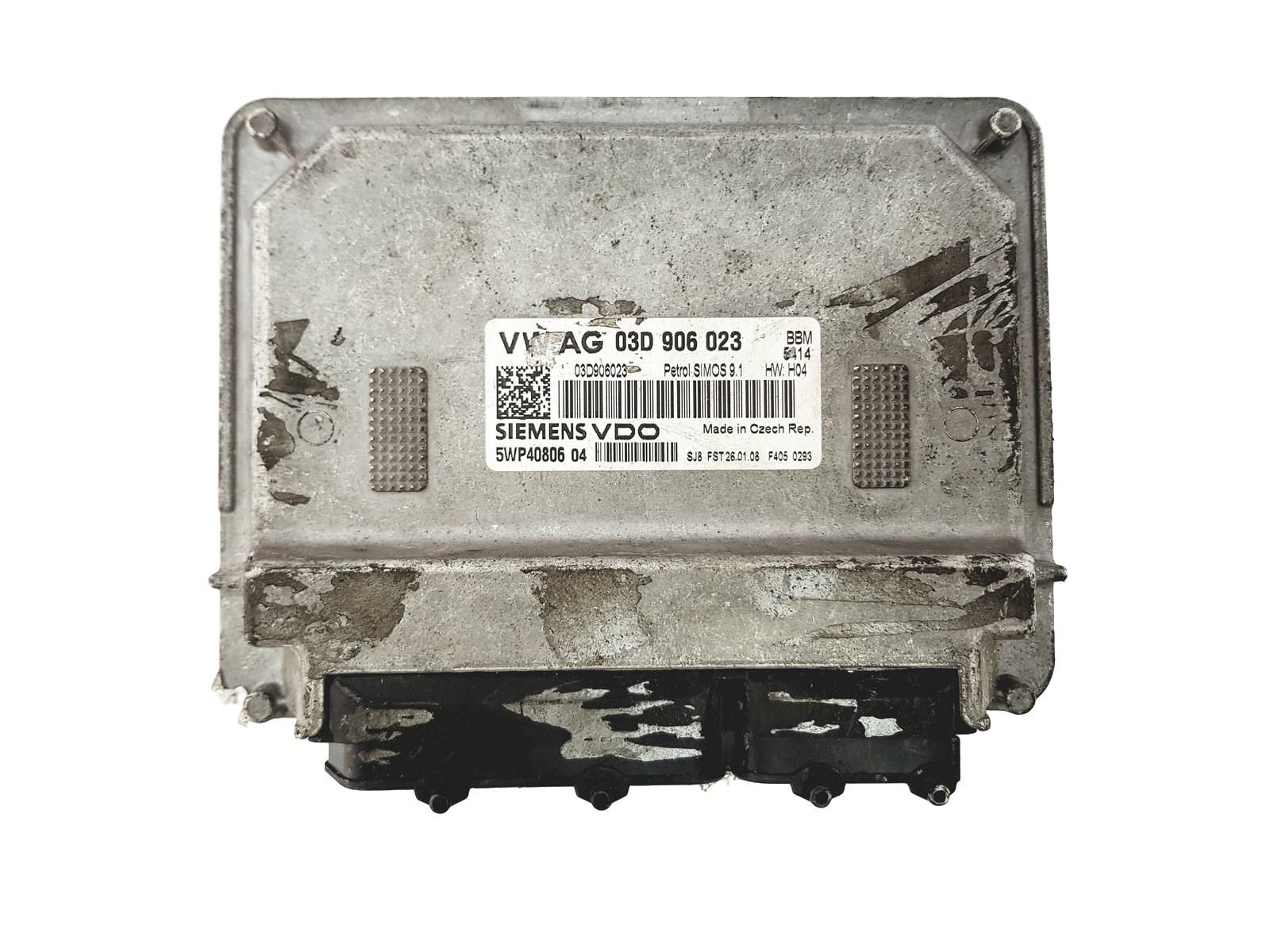 Steuergerät 03D906023 5WP40806 04 VW SEAT SKODA Siemens 15673 main product photo