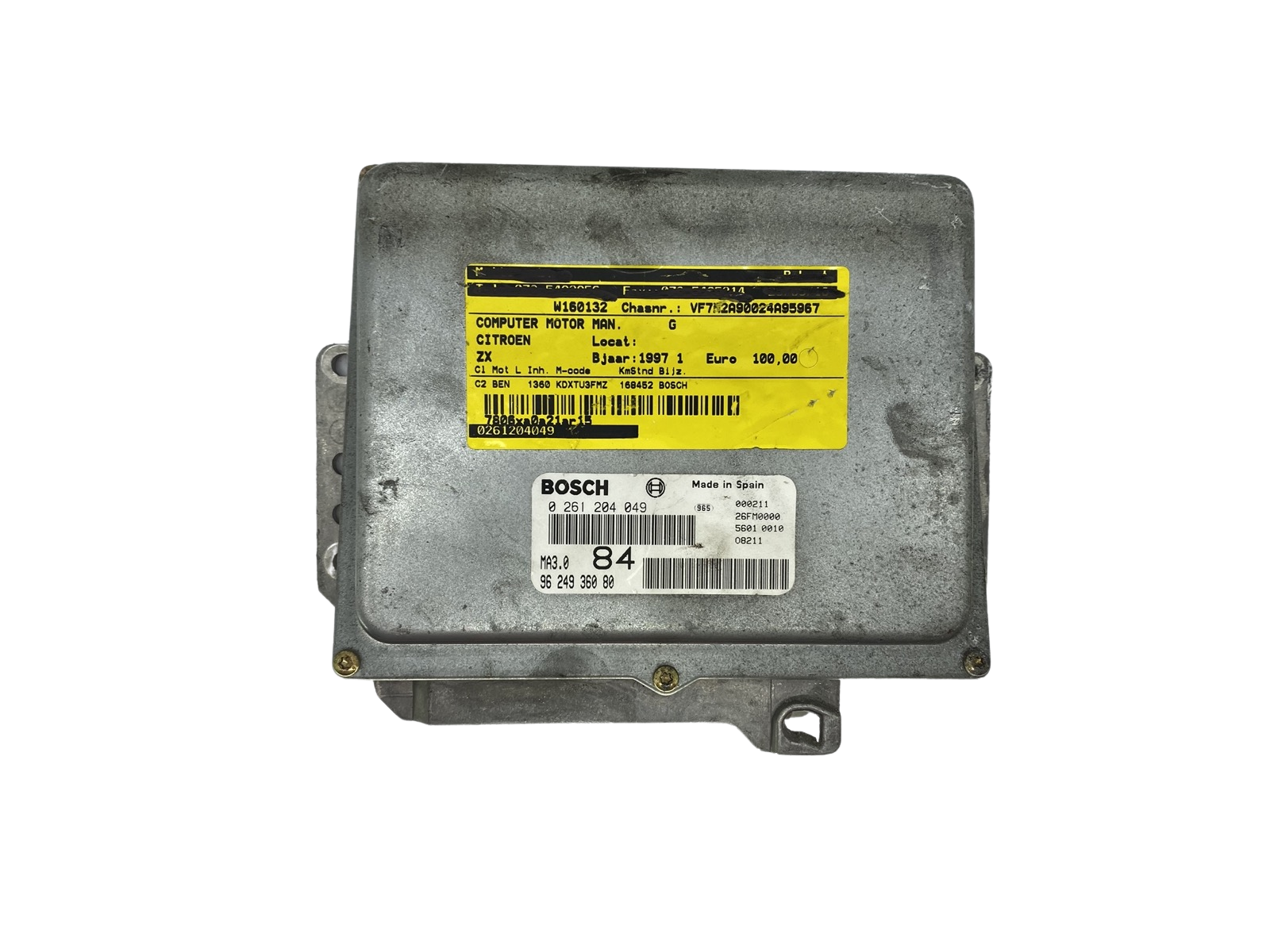 Steuergerät 0261204049 9624936080 26FM0000 PSA Bosch 56988 main product photo