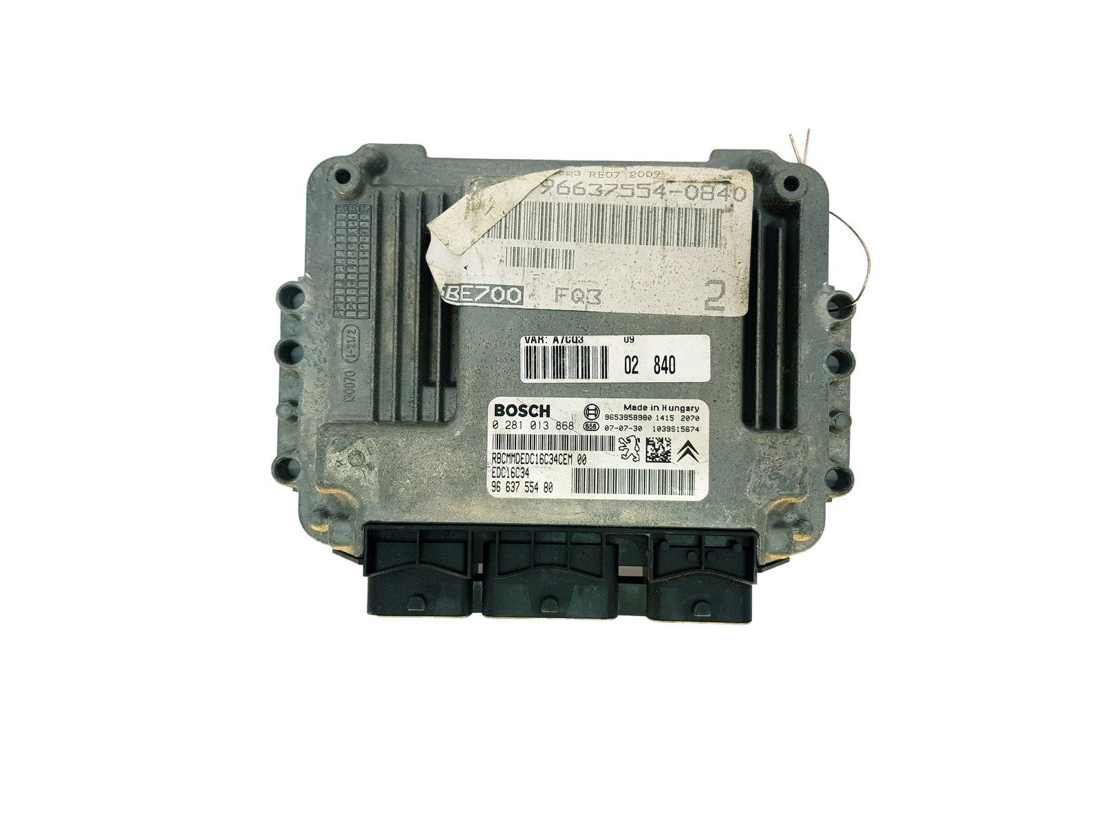 Steuergerät 0281013868 9663755480 9653958980 PSA Bosch 32136 main product photo