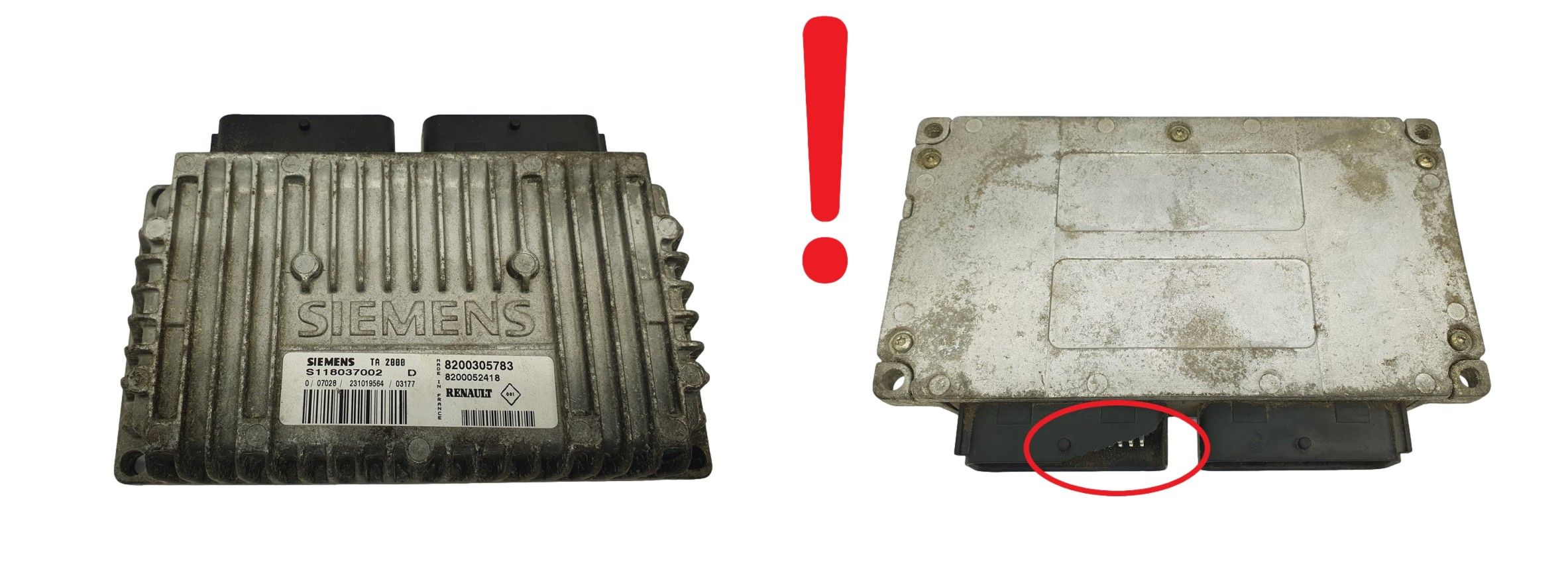 Steuergerät S118037002D 8200305783 8200052418 Renault Siemens 68144 main product photo