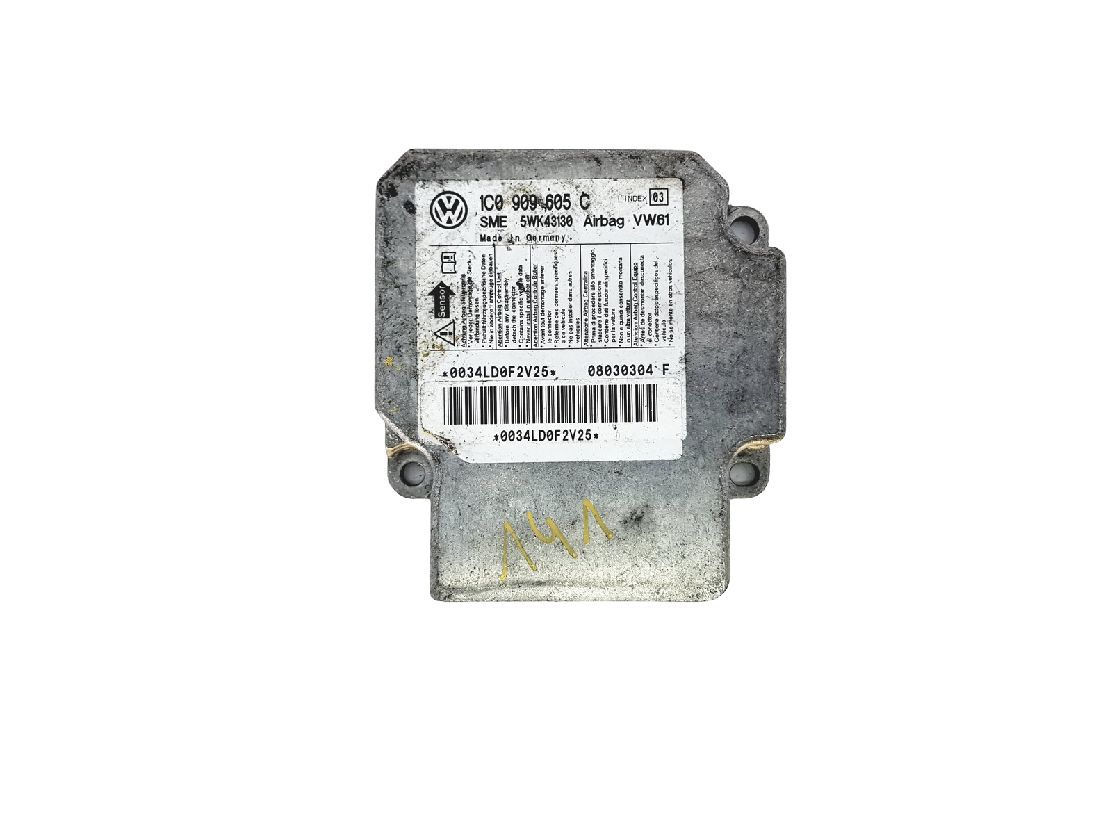 Steuergerät Moduł 1C0909605C 5WK43130 VW Siemens 22981 main product photo