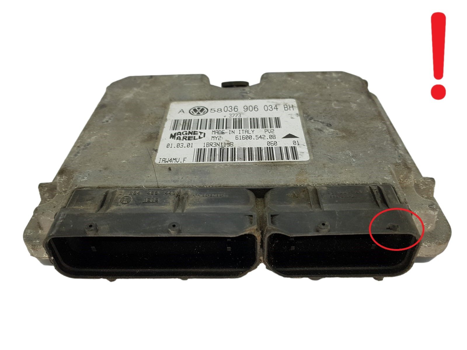 Steuergerät 036906034BH IAW4MV.F 61600.542.08 VW Magneti Marelli main product photo