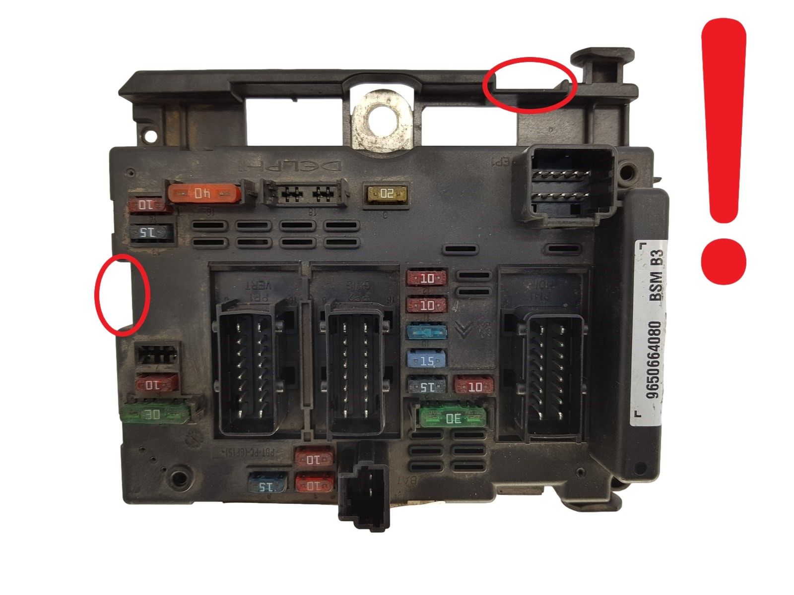 Steuergerät BSM B3 9650664080 PSA Delphi 1232 main product photo