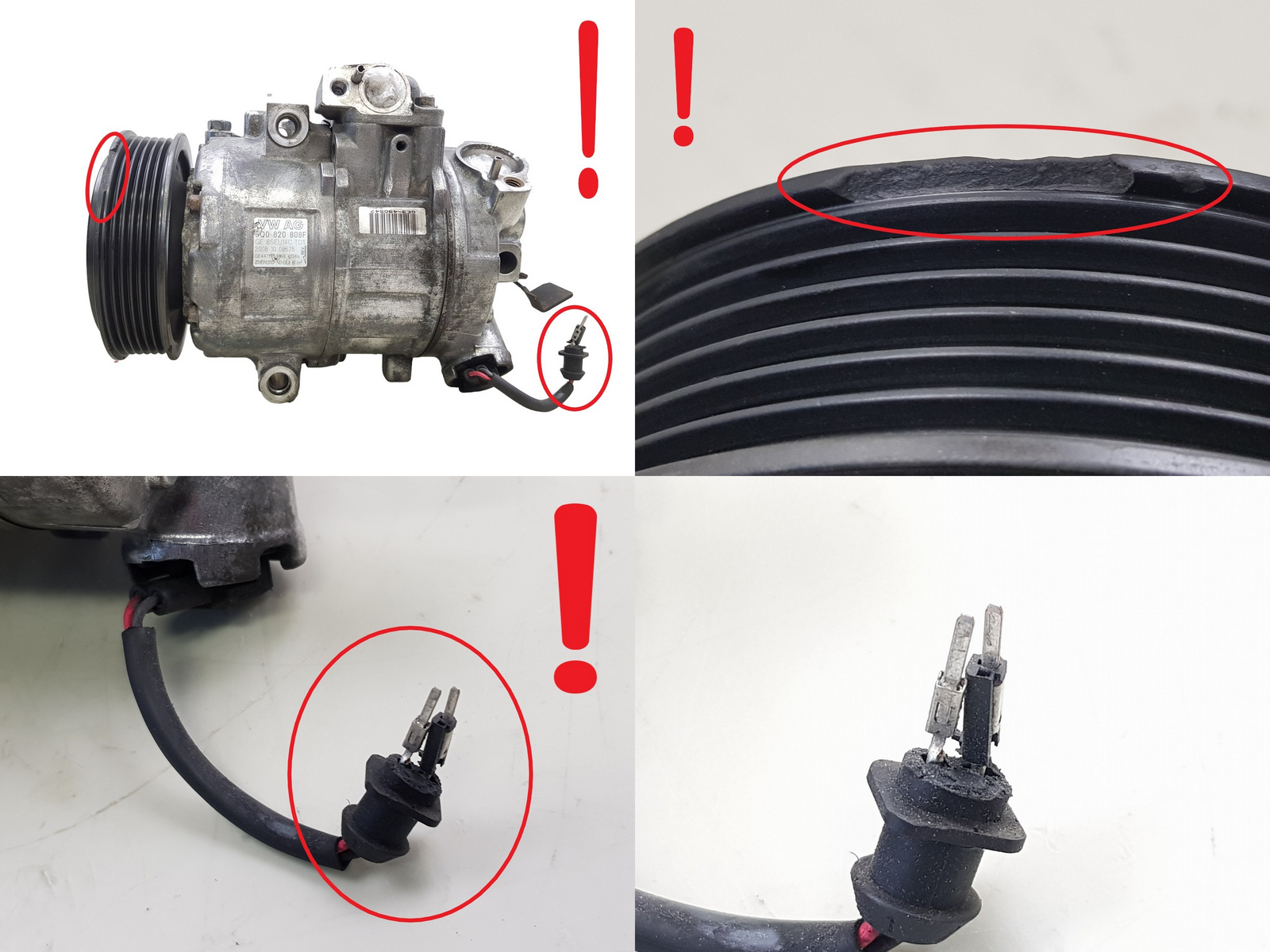 Klimakompressor 6Q0820808F 447190-8896 VW Seat Skoda Denso 6SEU14C main product photo