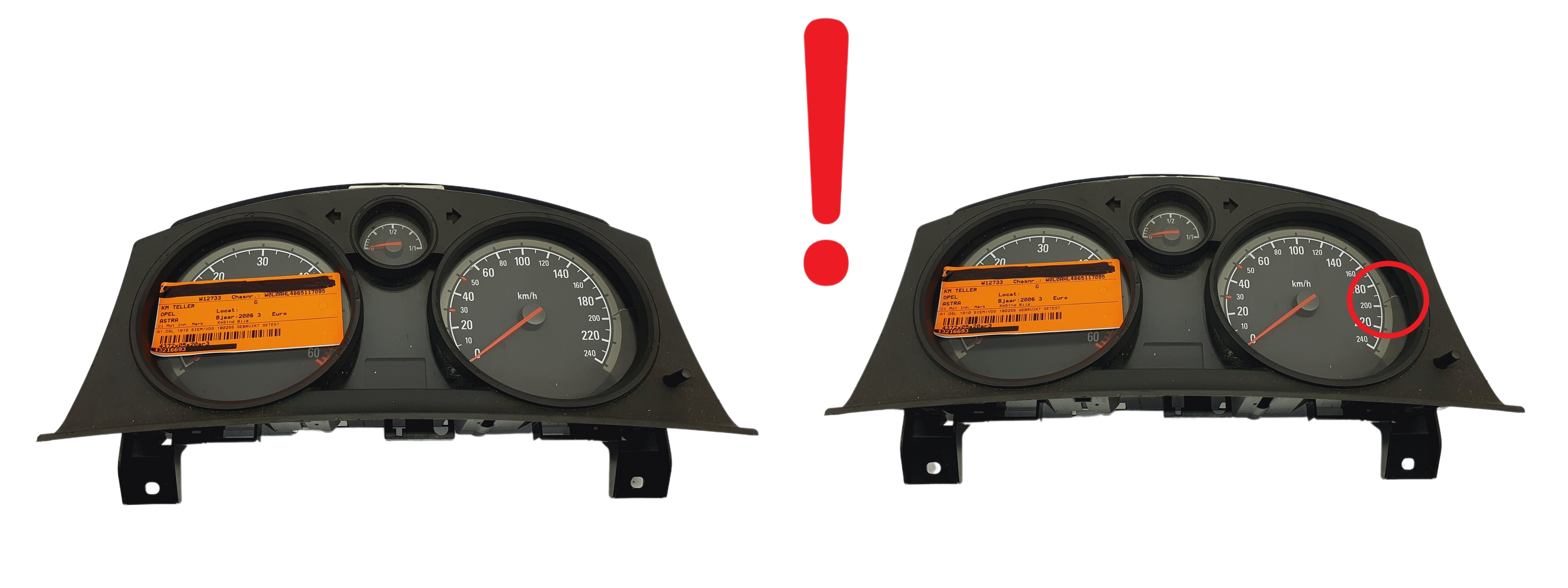 Tacho Kombiinstrument Opel Astra H Zafira B 13216693PQ 60989 main product photo