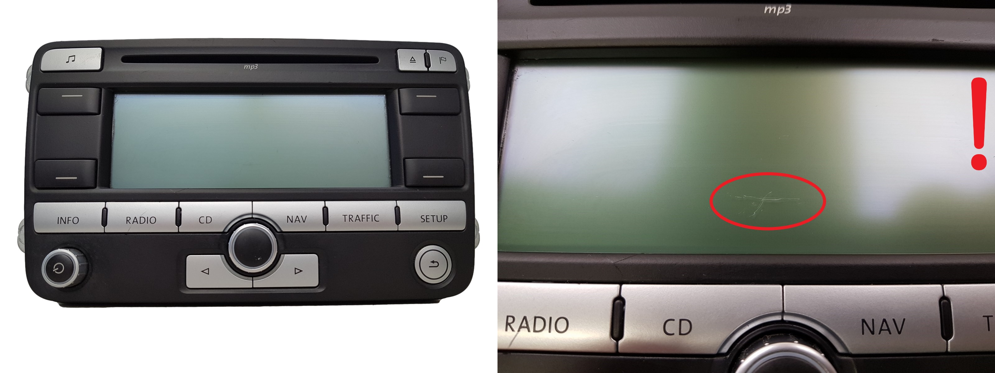 Cd-Radio Mit Mp3 Navi Volkswagen 1K0035191D 7612002044 Blaupunkt 1096 main product photo