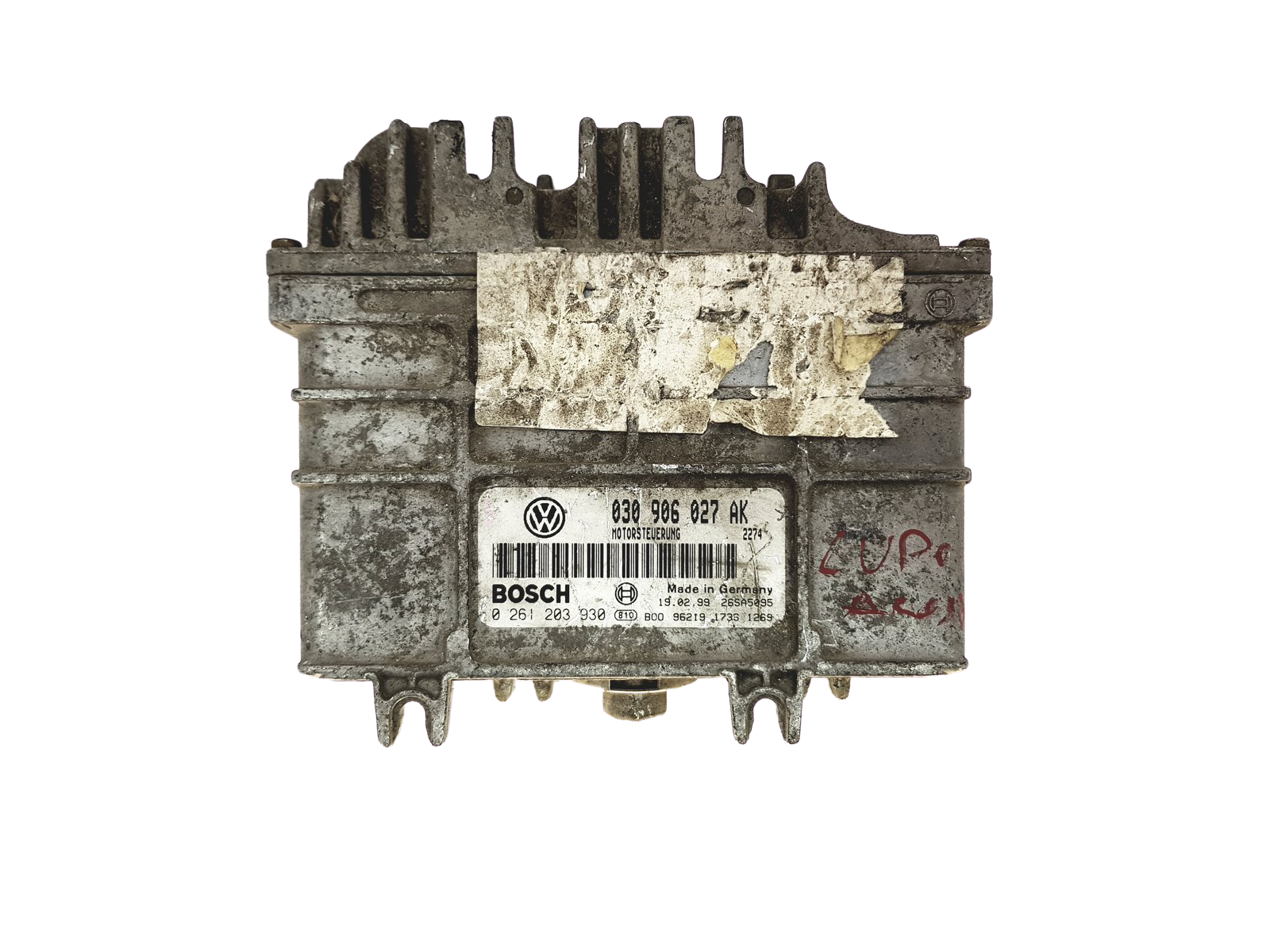 Steuergerät VW Seat 030906027AK 0261203930 Bosch 24973 main product photo