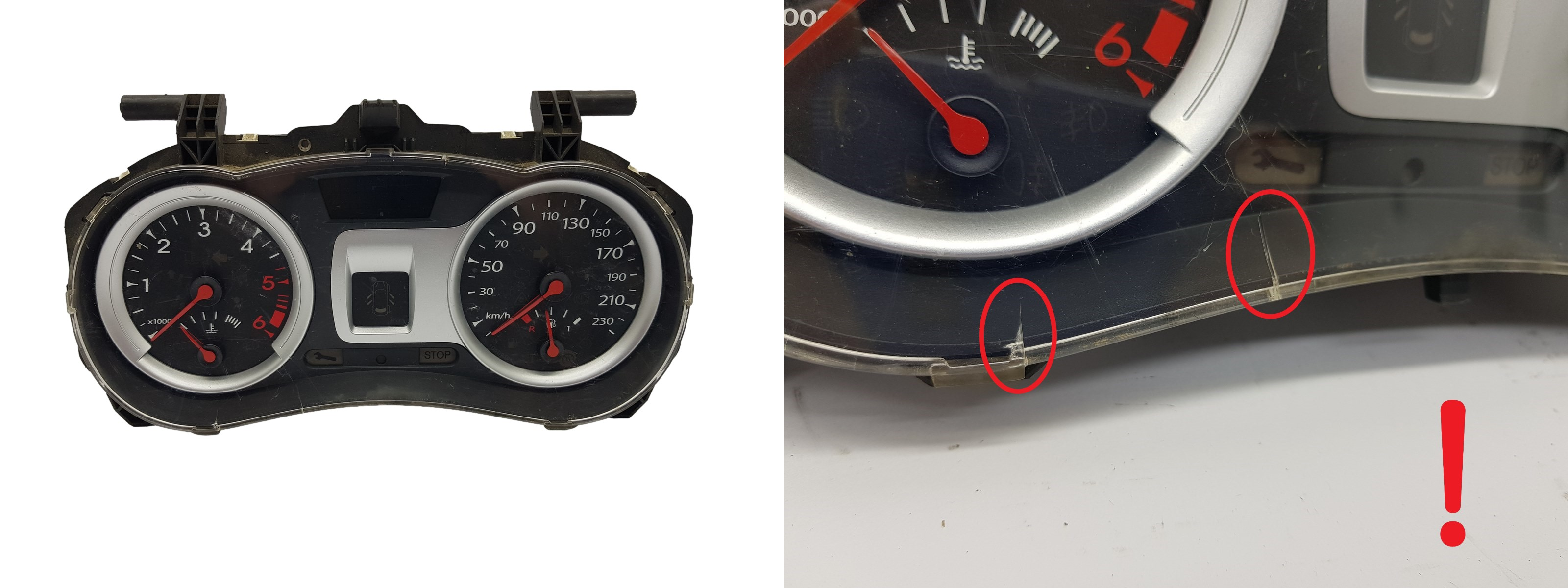 Tacho Kombiinstrument Renault Clio 3 8201060299 A 1580 main product photo