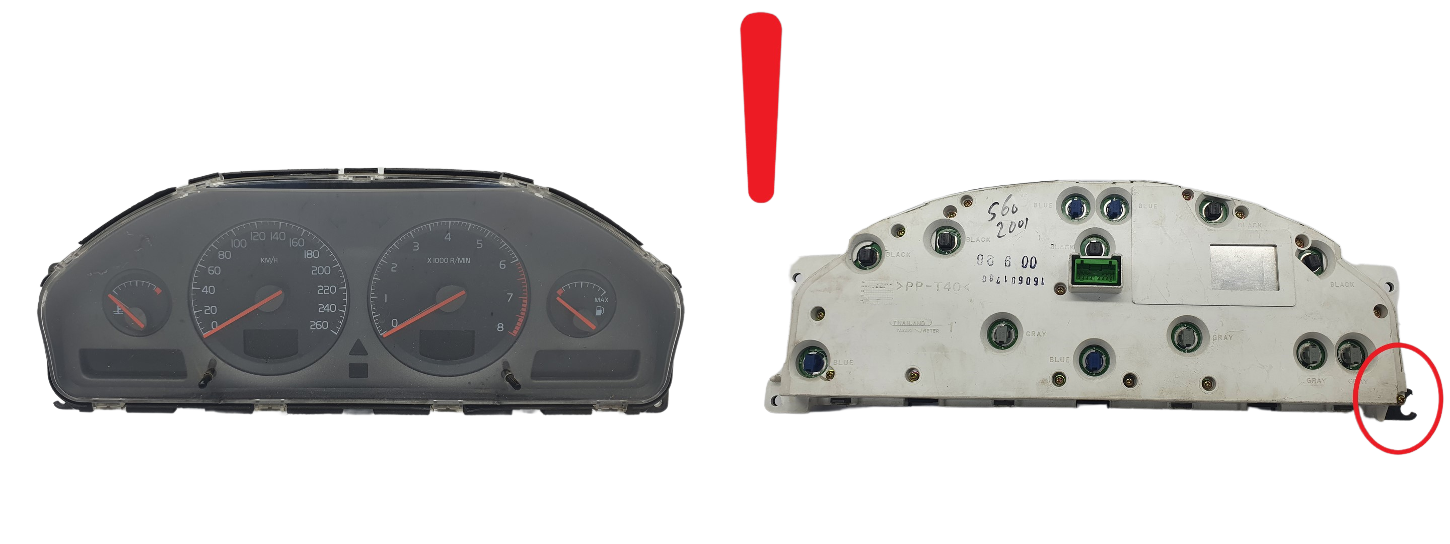 Tacho Kombiinstrument Volvo S60 V70 S80 9499668 69294-570T 60908 main product photo