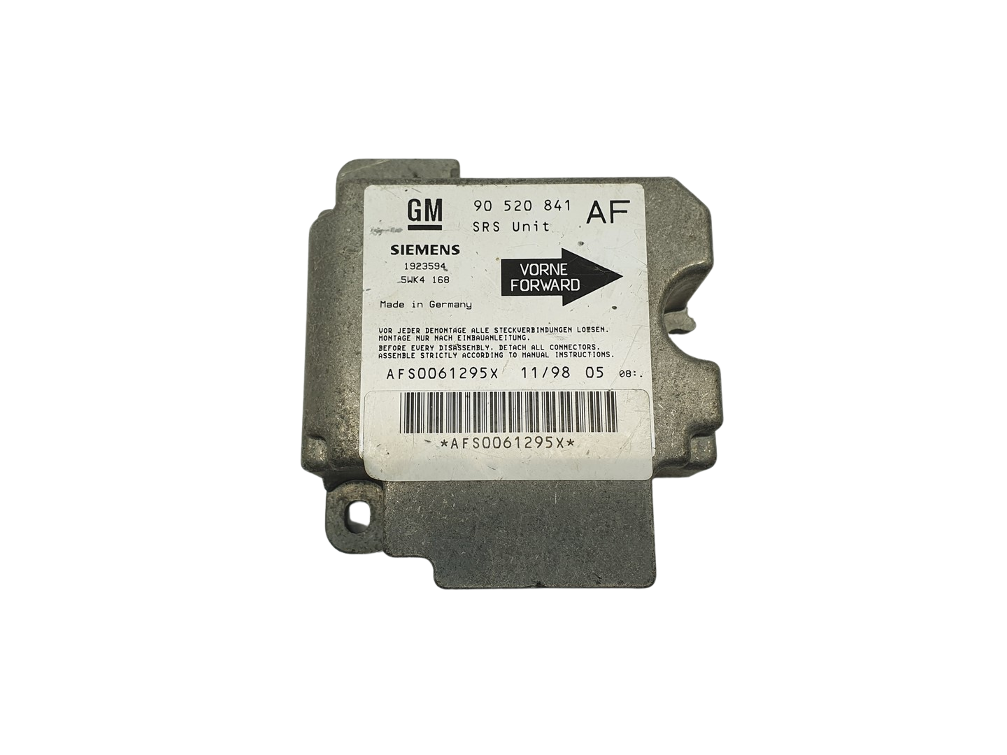Steuergerät 90520841 5WK4168 Opel Siemens 69082 main product photo