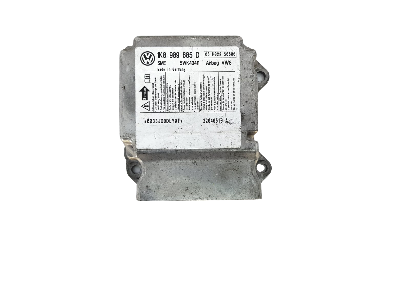 Steuergerät Moduł 1K0909605D 5WK43411 VW Siemens 22989 main product photo