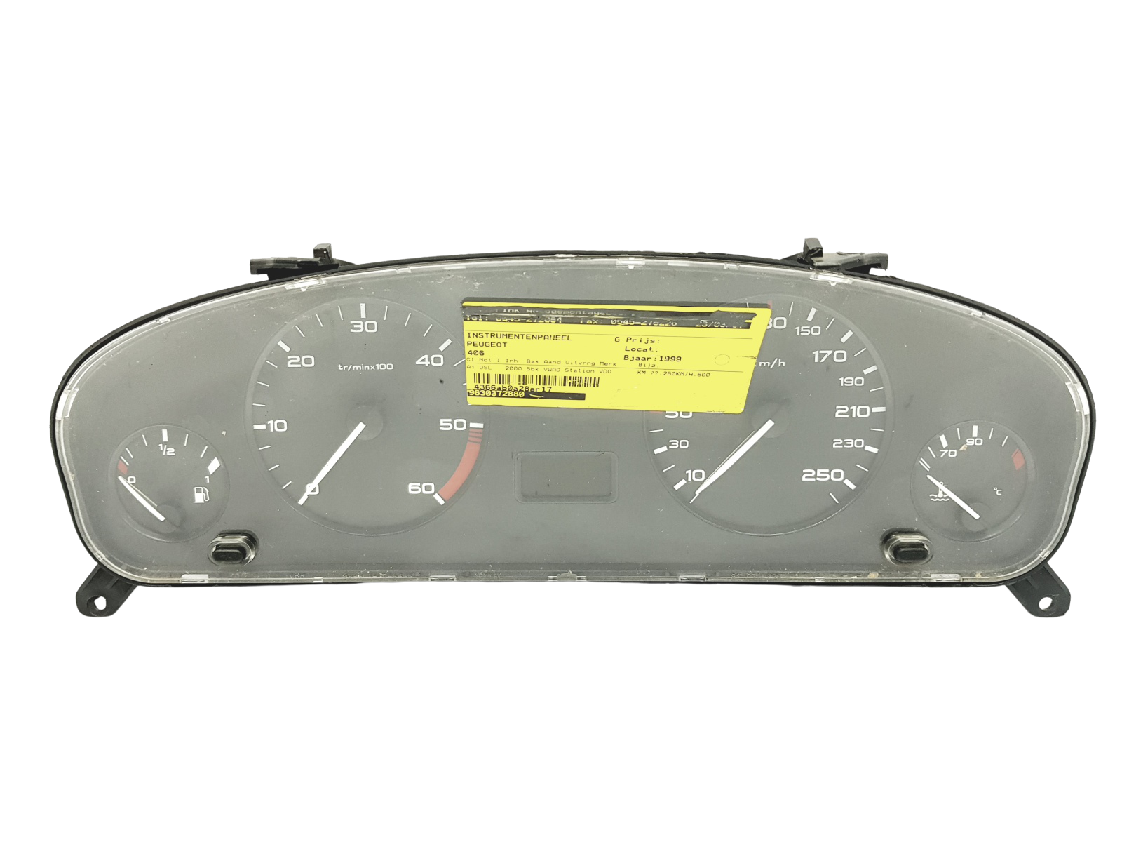 Tacho Kombiinstrument Peugeot 406 9630372880 110008882010 44947 main product photo