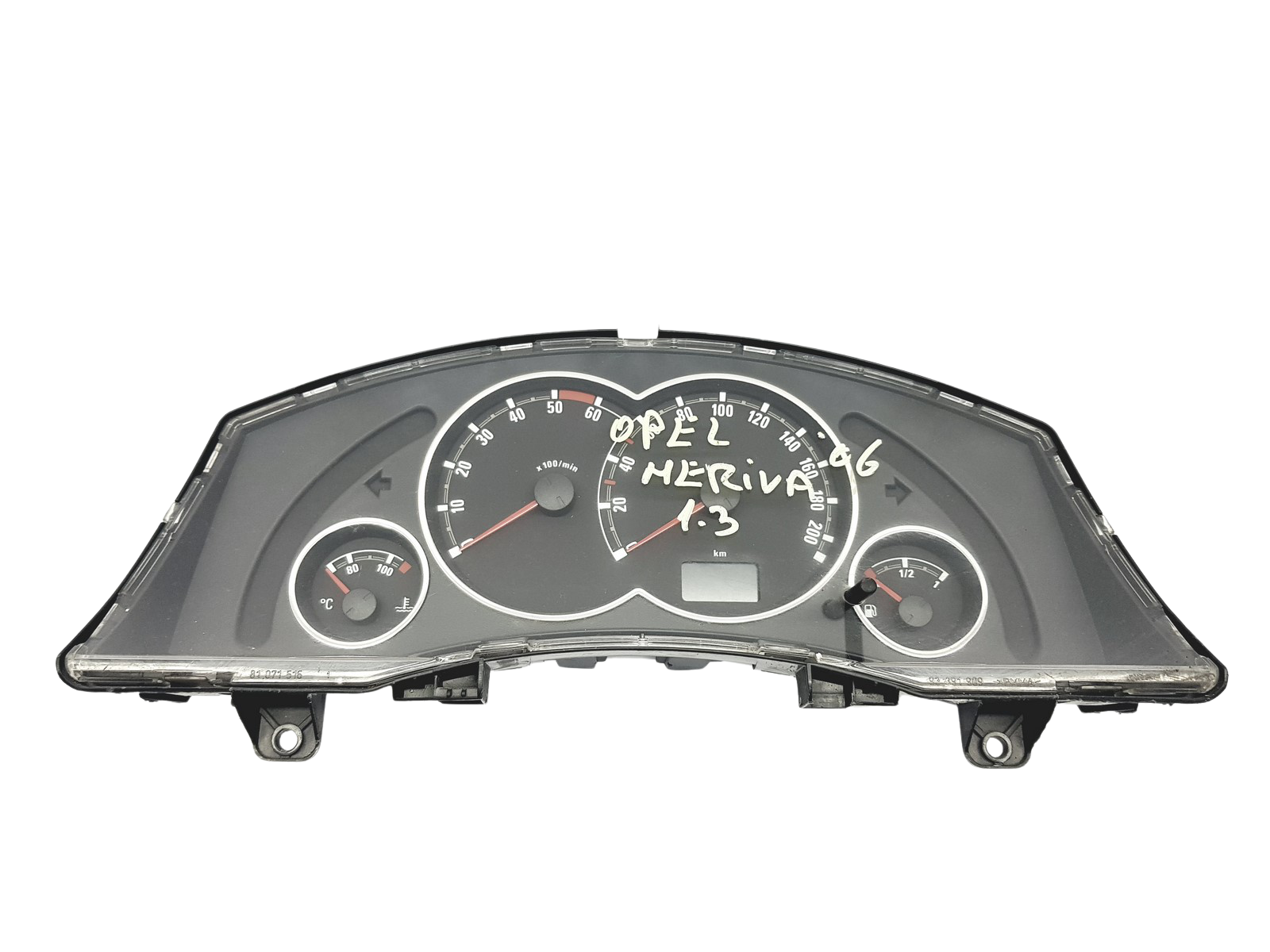 Tacho Kombiinstrument Opel Meriva A 13201075BG 110080333001 49926 main product photo