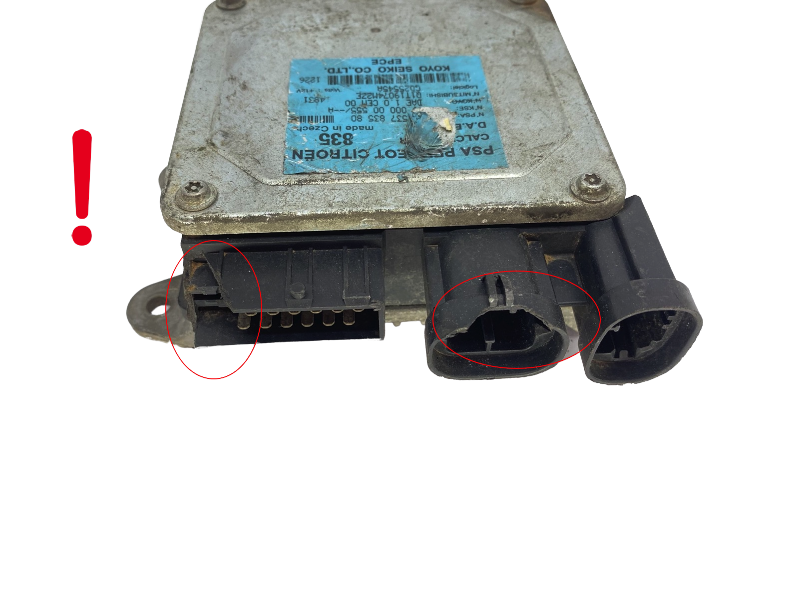 Steuergerät 9653783580 6900000555 Q1T19074M2ZE G025545A KOYO PSA 56160 main product photo