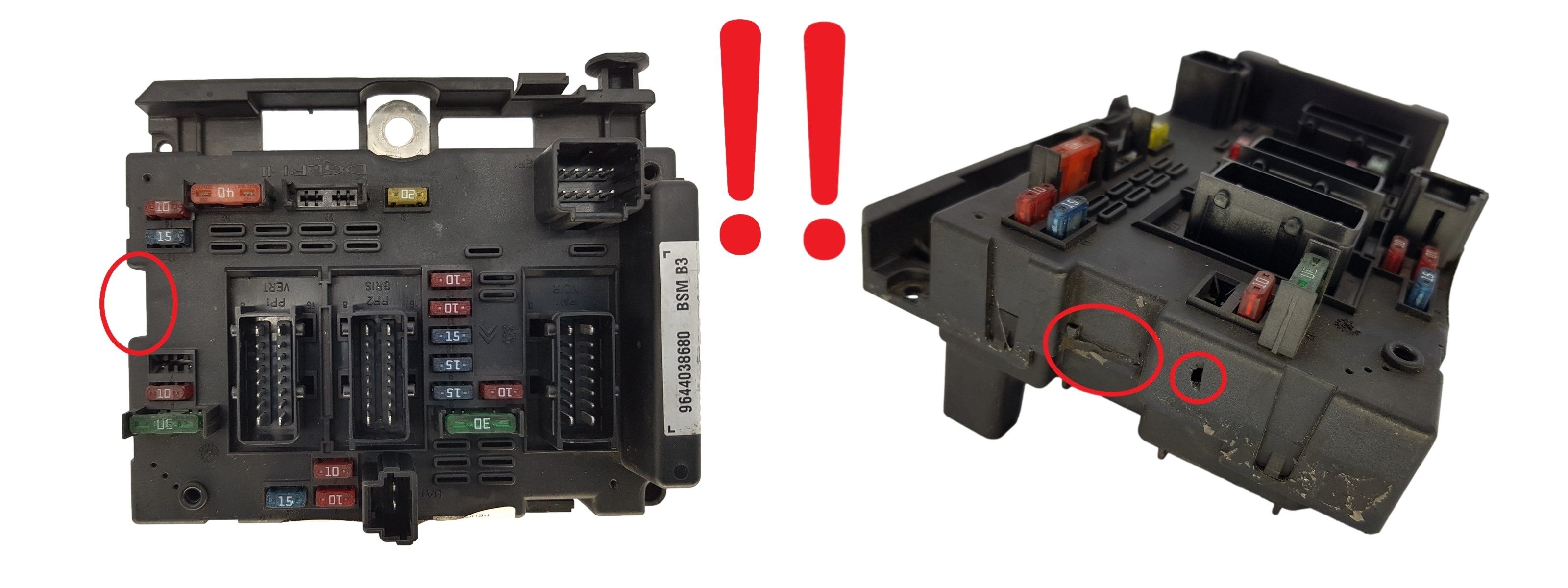 Steuergerät BSM B3 9644038680 PSA Delphi 1395 main product photo