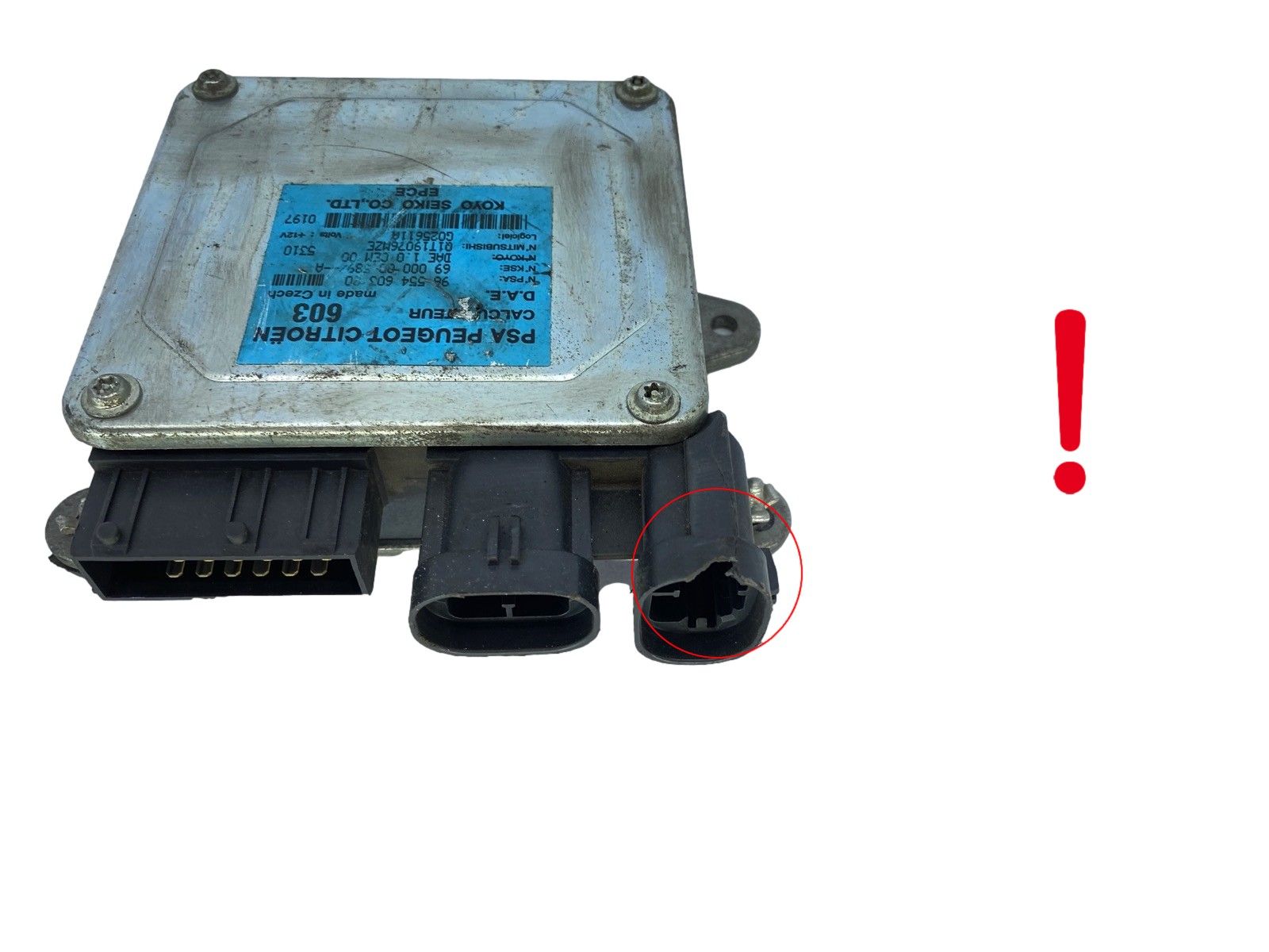 Steuergerät 9655460380 6900000589 PSA KOYO 56320 main product photo