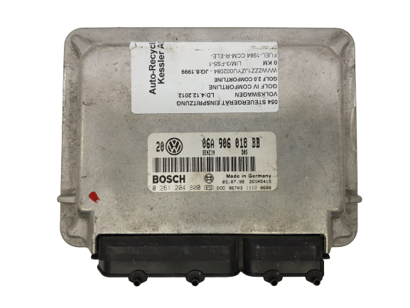Steuergerät VW 06A906018BB 0261204800 Bosch main product photo
