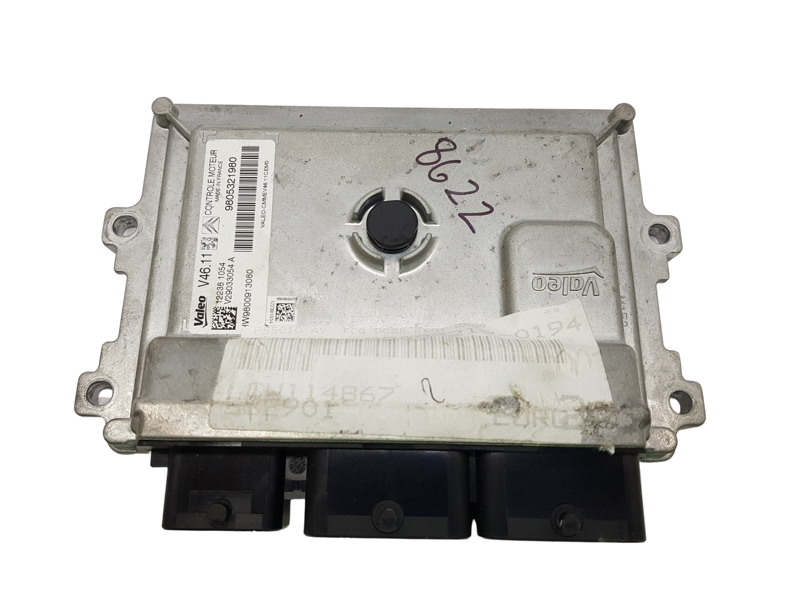 Steuergerät 9805321980 9800913080 V29033054A PSA Valeo 27764 main product photo