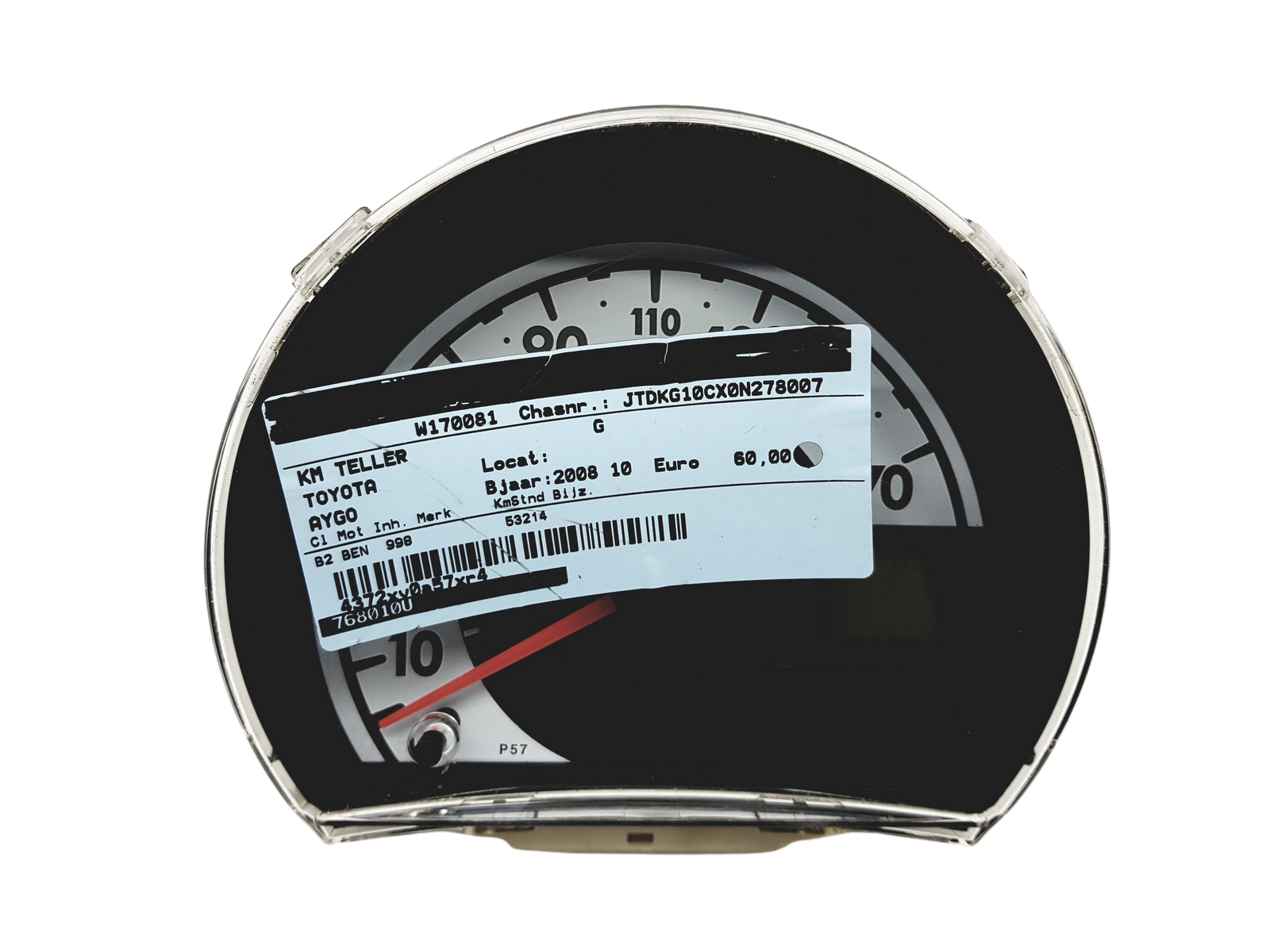 Tacho Kombiinstrument Aygo 107 C1 83800-0H011-A Toyota PSA 30567 main product photo