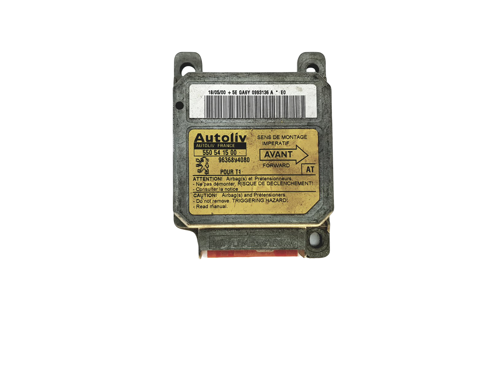 Steuergerät Moduł 550541500 9636894080 PSA Autoliv 23394 main product photo
