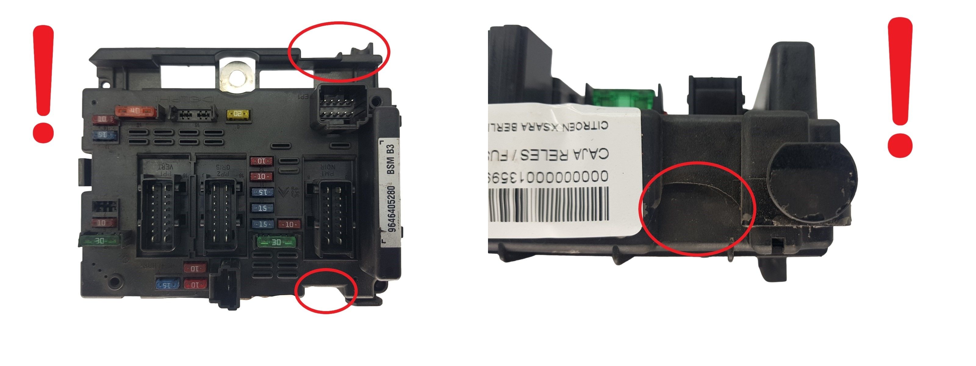 Steuergerät BSM B3 9646405280 PSA Delphi 1763 main product photo