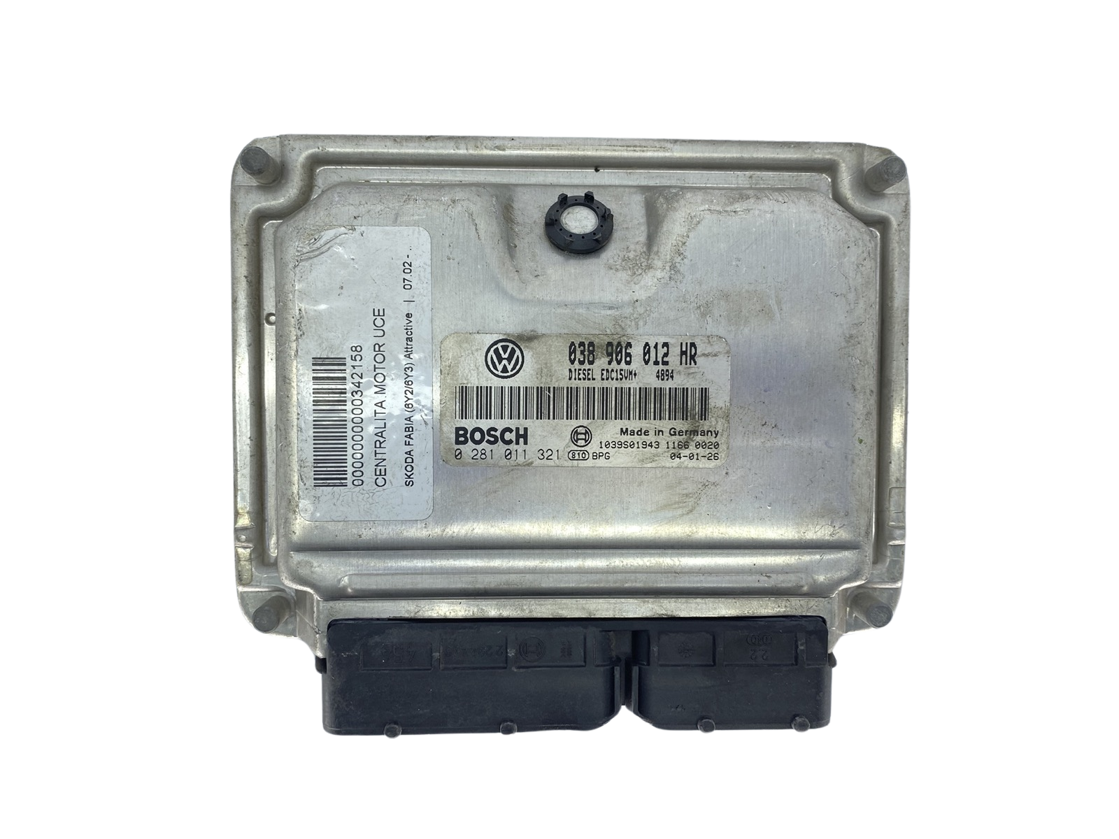 Steuergerät 038906012HR 0281011321 VW Bosch 63969 main product photo