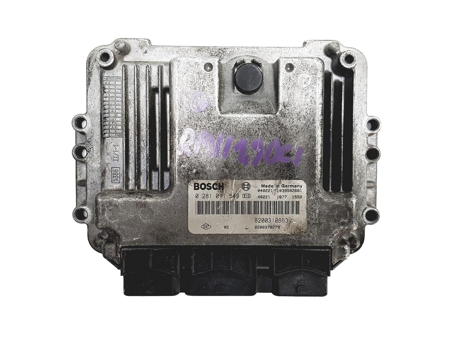 Steuergerät 0281011549 8200310863 8200370779 Renault Bosch 12340 main product photo