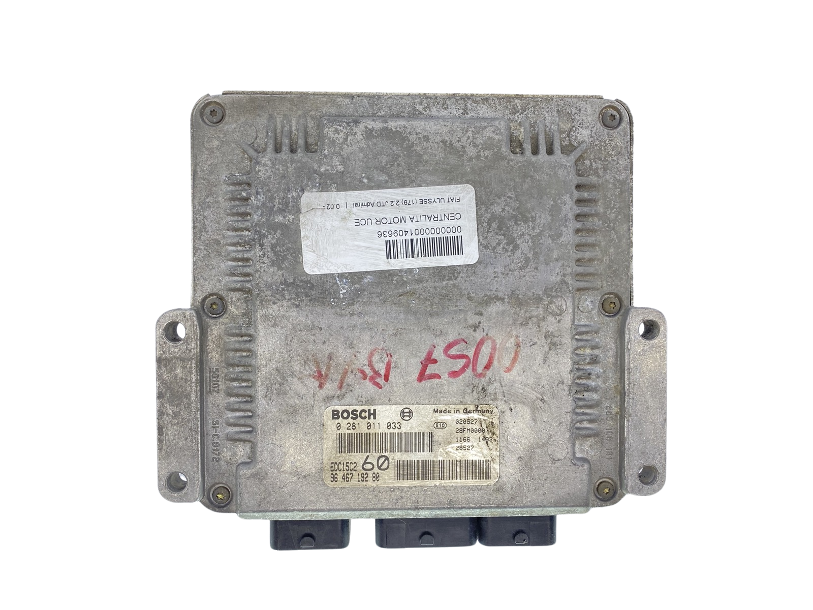 Steuergerät 0281011033 9646719280 28FM0000 PSA Lancia Bosch 63490 main product photo