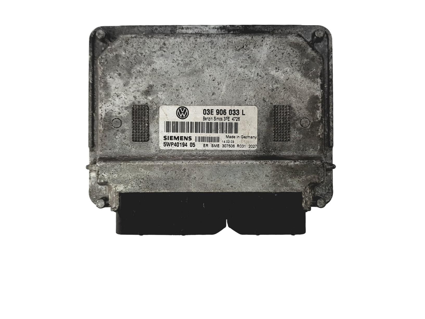 Steuergerät 03E906033L 5WP40194 05 VW Siemens 15676 main product photo