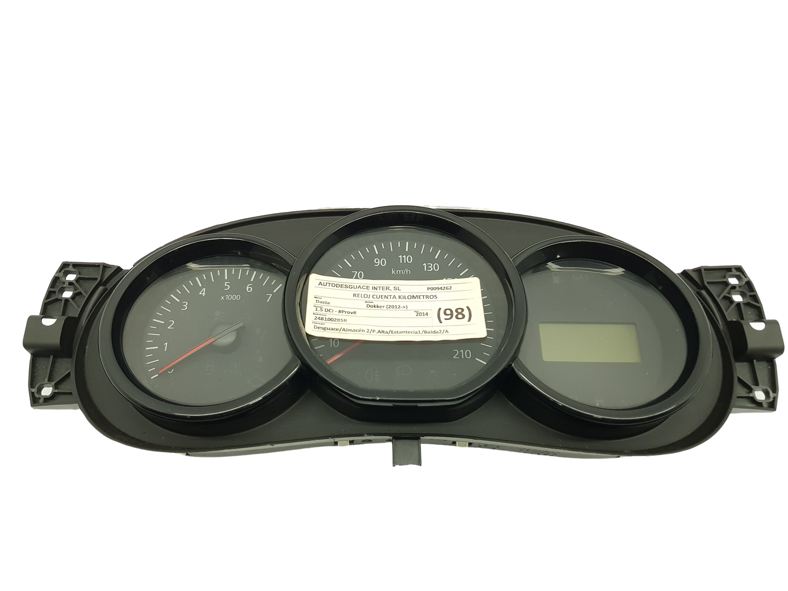 Tacho Kombiinstrument Dacia Dokker 248100285R 27058 main product photo