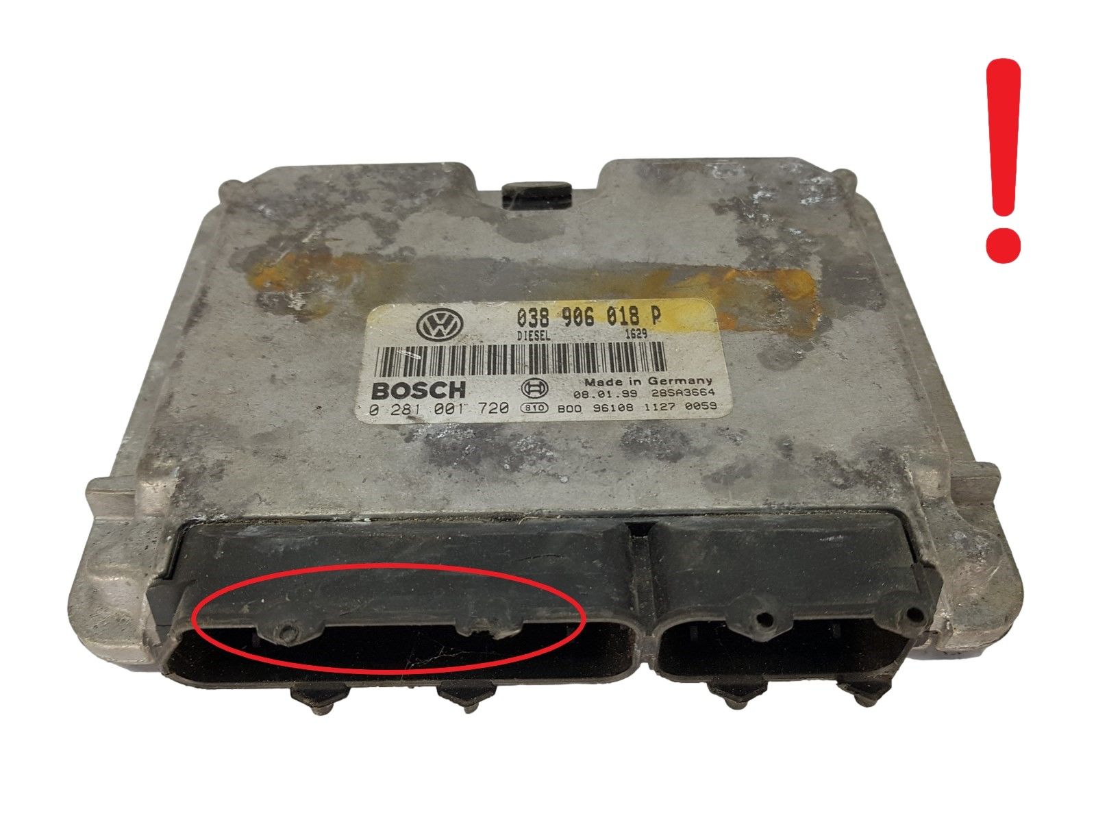 Steuergerät VW Audi 038906018P 0281001720 Bosch 15247 main product photo