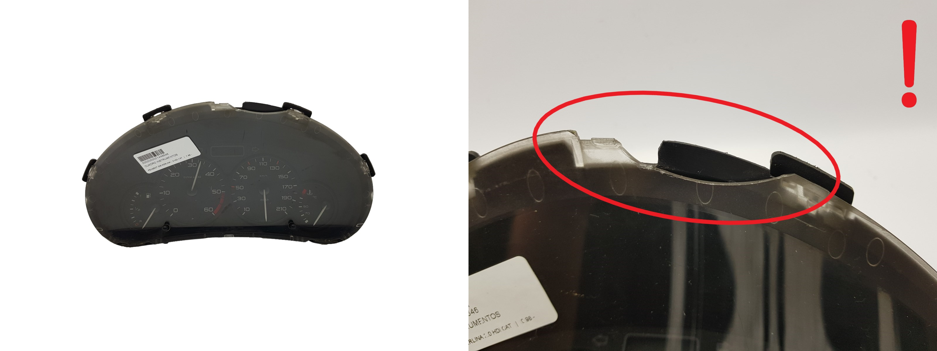 Tacho Kombiinstrument Peugeot 206 9645096080 1057 main product photo