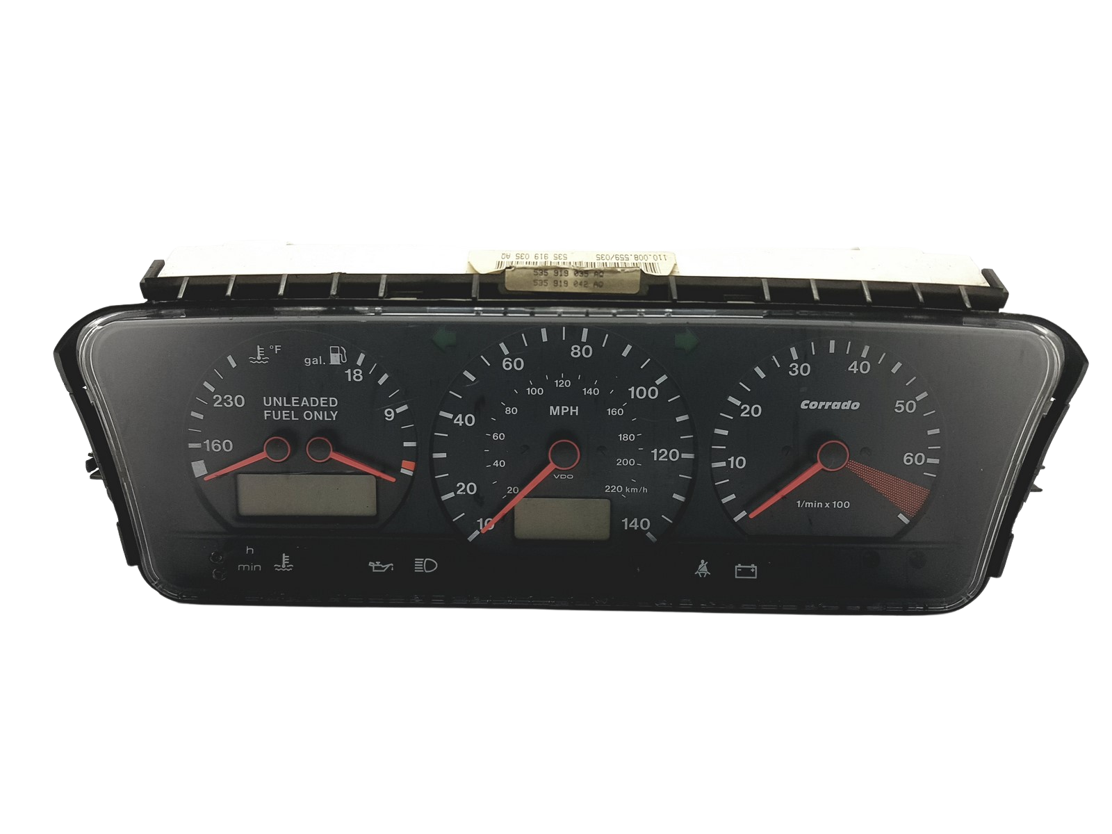 Tacho Kombiinstrument VW Corrado 535919035AQ VDO RHD main product photo
