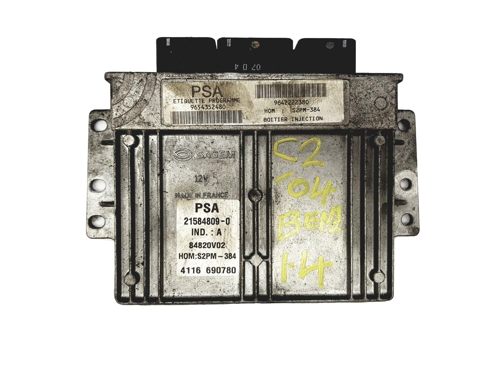 Steuergerät 9654352480 9642222380 PSA Sagem main product photo