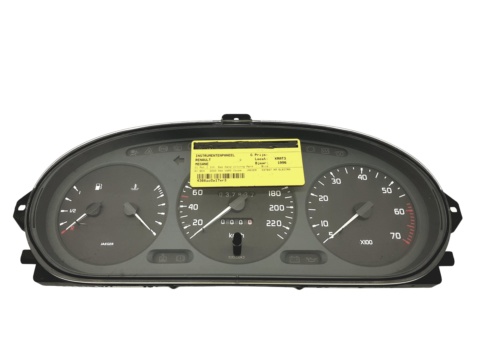 Tacho Kombiinstrument Renault Megane 1 Scenic 1 7700839644 46087 main product photo