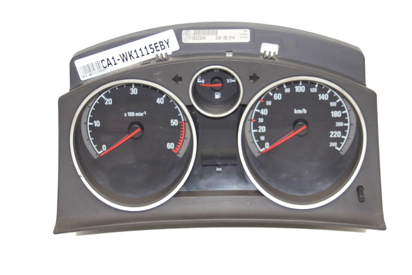 Tacho Kombiinstrument Opel Astra H 13186323HE 110080261020 main product photo